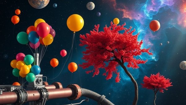 Fab Friday Mega Sale for Women Entrepreneurs surreal and vibrant design.