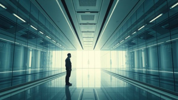 Artificial General Intelligence for Entrepreneurs depicted in futuristic scene.