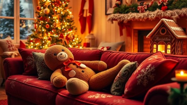 End of Year stream for Women Entrepreneurs cozy holiday setup.