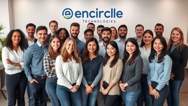 Encircle Technologies WordPress team group photo with members smiling.