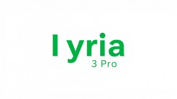 Lyria 3 Pro green logo design on white background