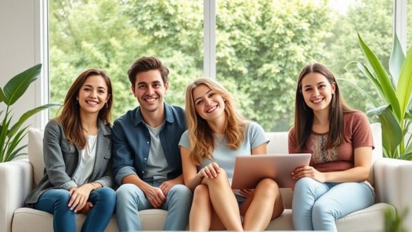 Smiling young professionals at Automattic Partner in Brazil