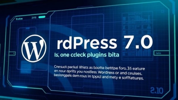 WordPress 7.0 Beta features overview on a modern digital display