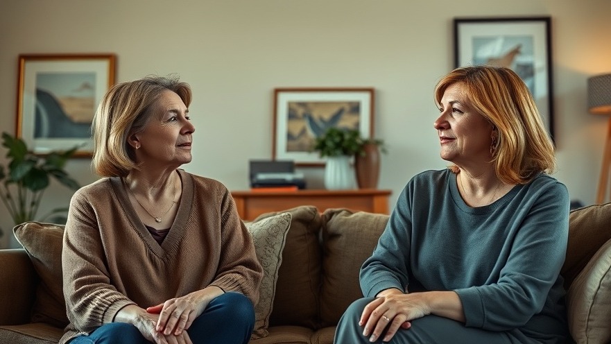 Two women contemplating self-care strategies in cozy home settings.