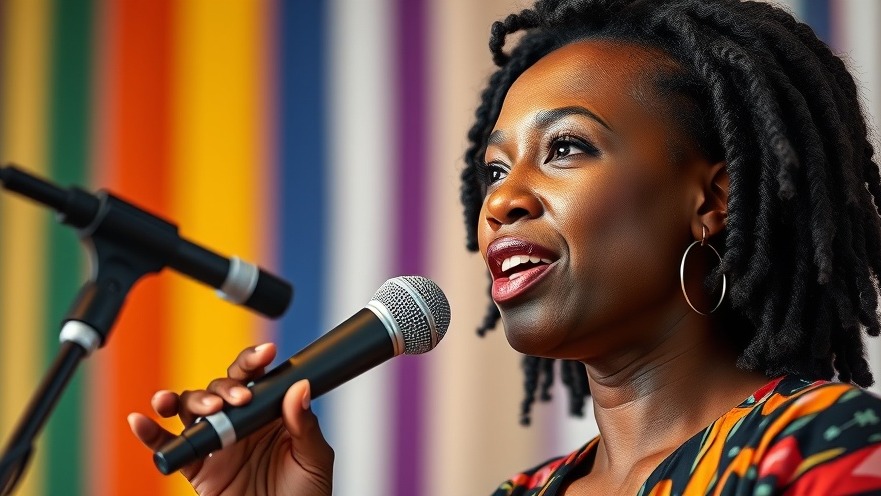 Engaging African woman speaker tackling event planning challenges for memorable gatherings.