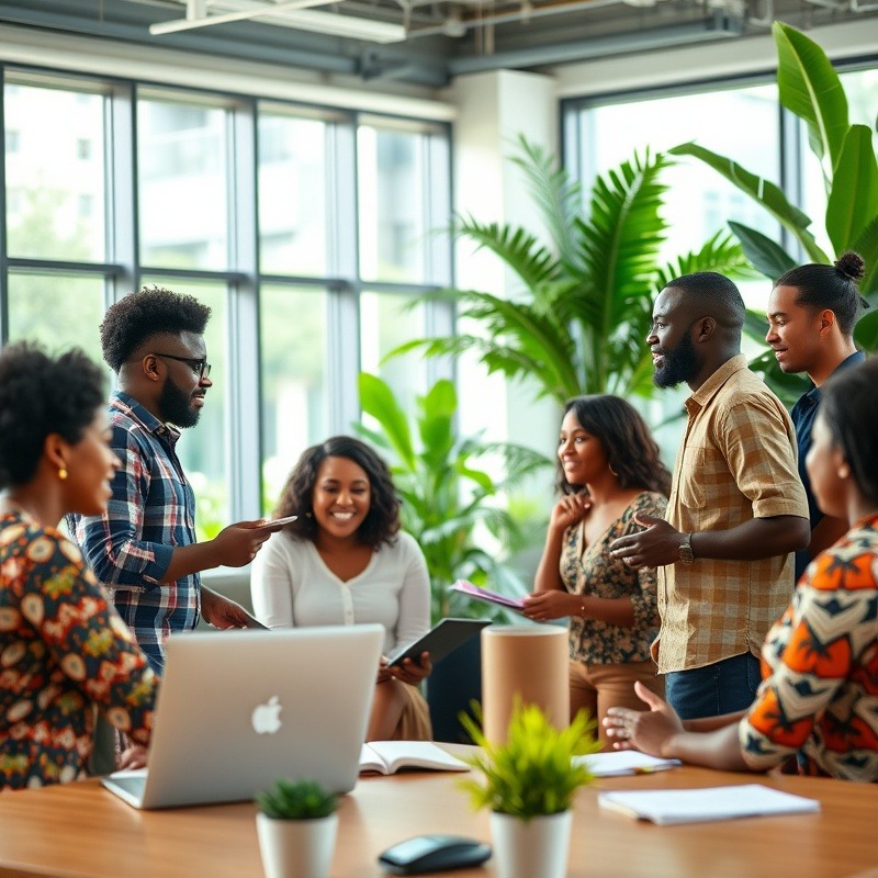 Team motivation in modern office setting