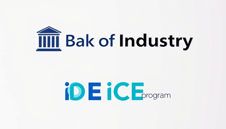 Logos of Bank of Industry and iDICE program on white background.