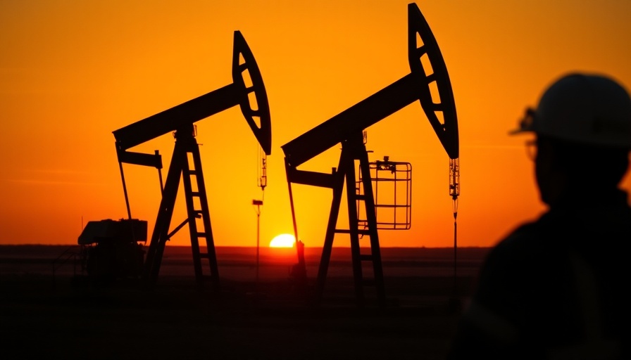 Silhouette of oil worker at sunset, highlighting Africa renewable energy.