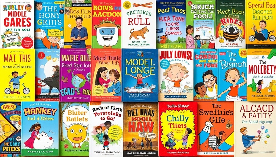 New middle grade books collage for January 2025.