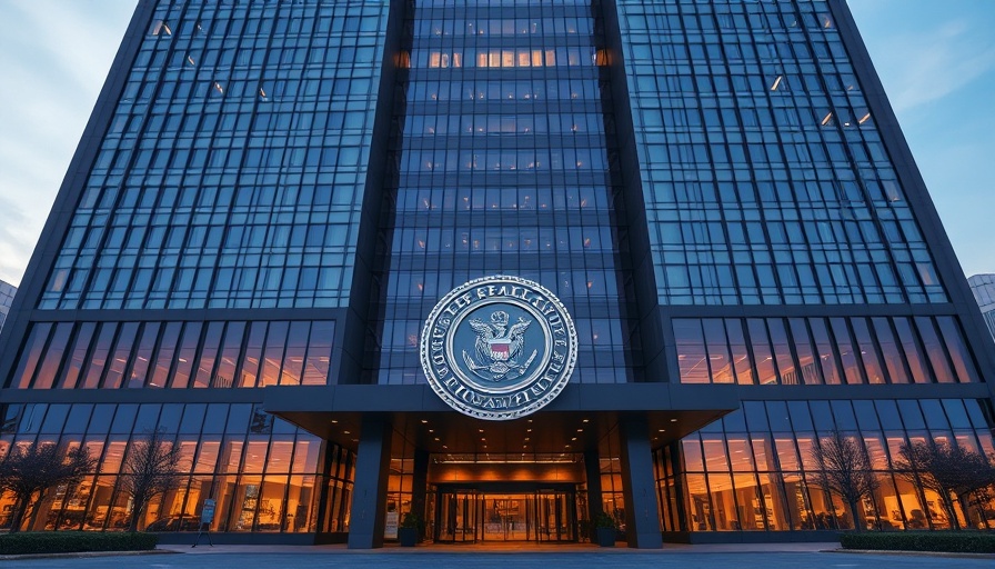 Bank of Uganda's modern high-rise facade with seal