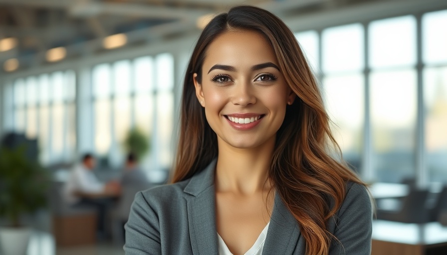 Professional woman in leadership program setting, Erin Andrews balance