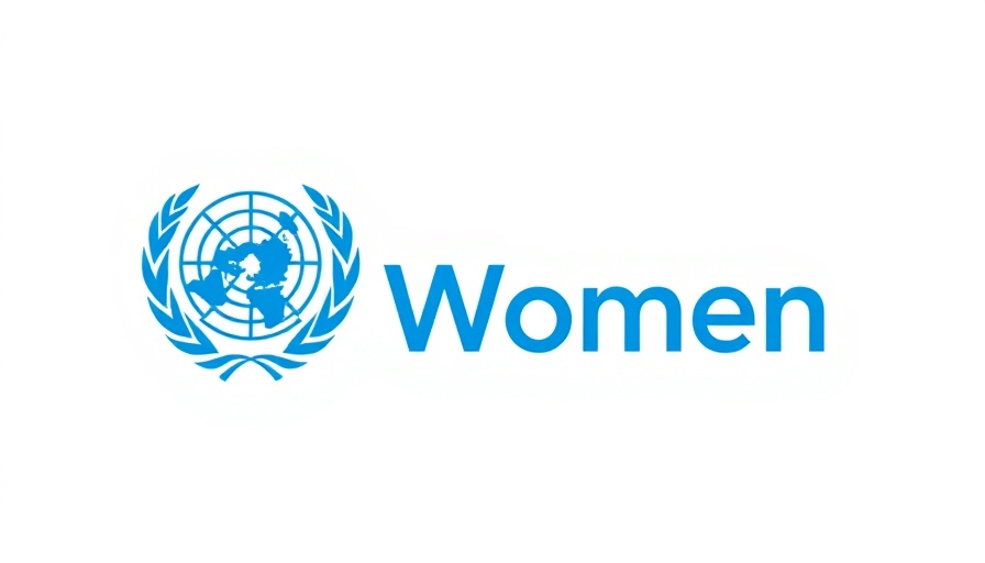 UN Women 2023 bold blue logo on white background.
