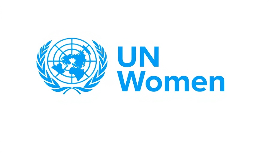 UN Women events logo in blue with globe emblem.