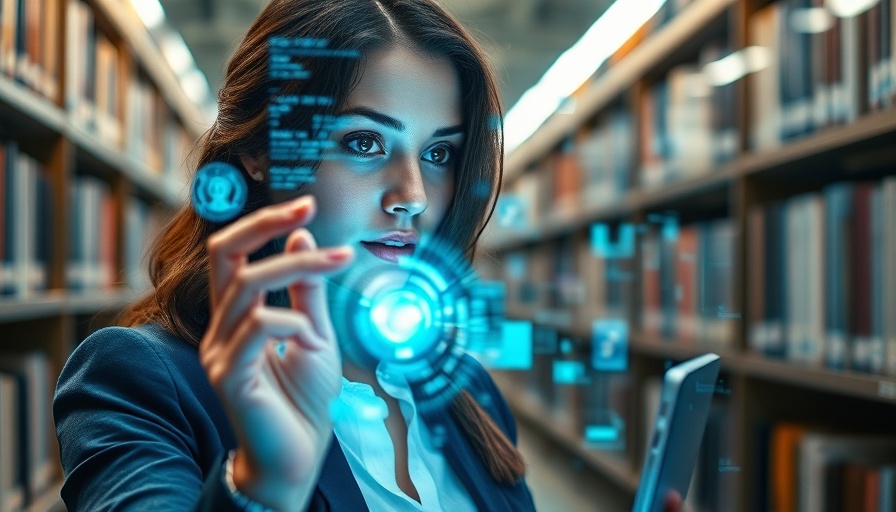 Secure AI in Education with futuristic holographic technology.