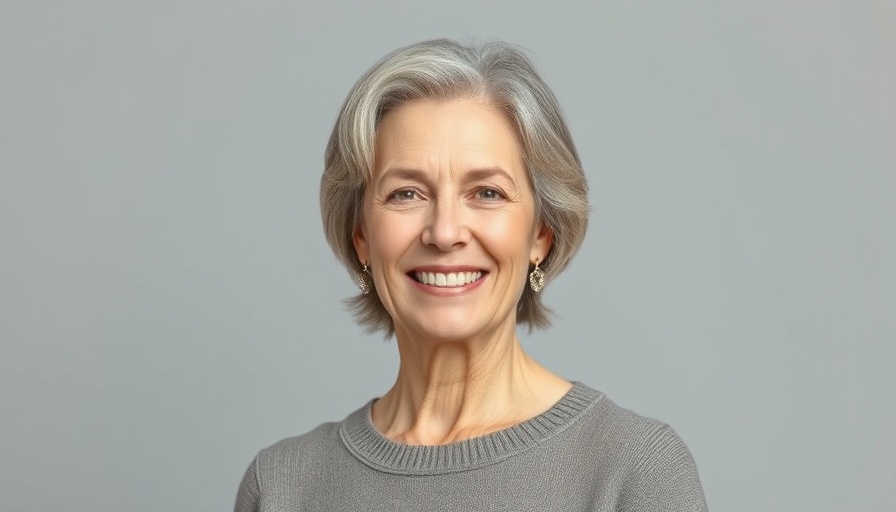 AI and Media Literacy expert portrait, smiling woman, neutral background