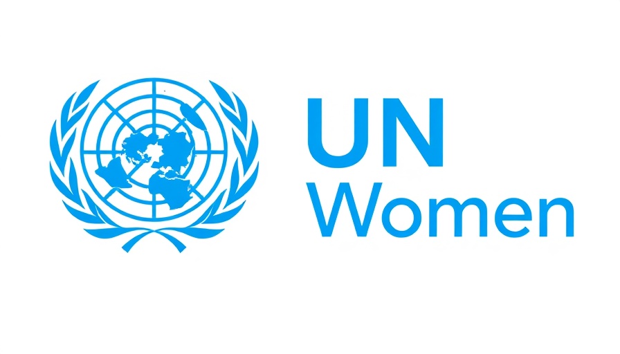 UN Women logo featuring UN emblem in blue.