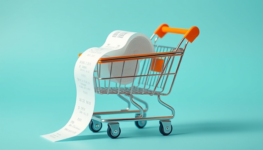 Minimalist shopping cart with receipt highlighting 'Winning the Right Customers'.