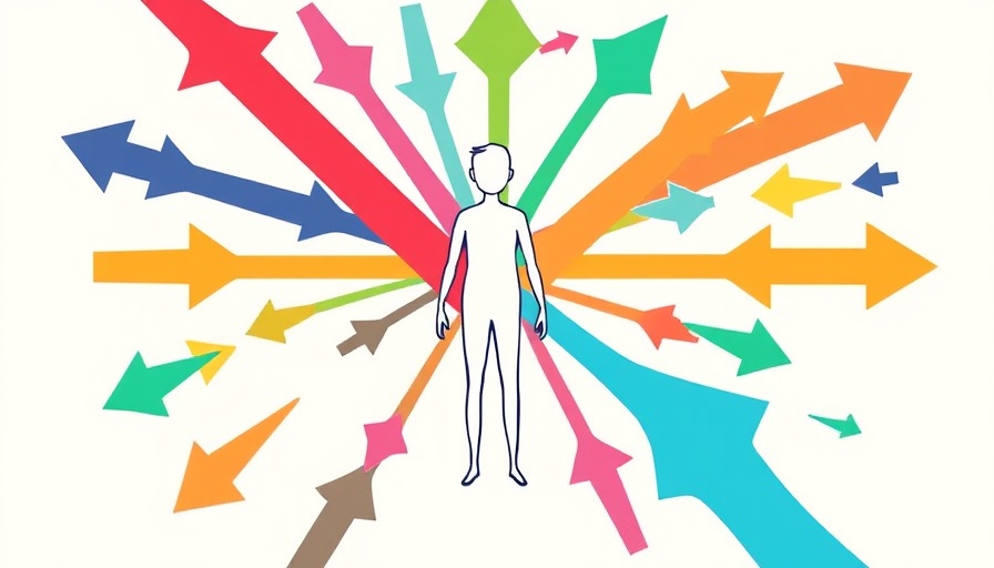 Abstract image depicting CEO growth plan with colorful arrows.