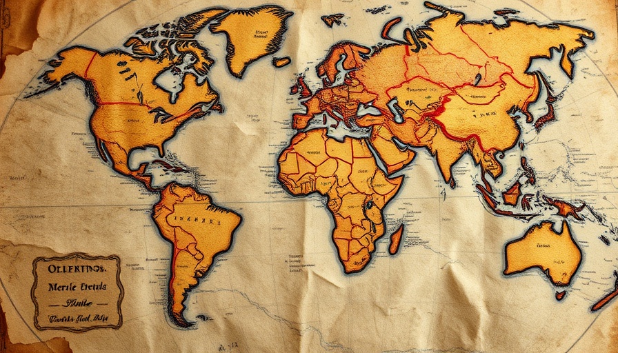 Vintage map showing trade routes, symbolizing Strategies for Doing Business in a Trade War.