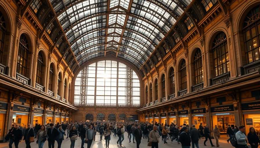 Eurostar competition news: bustling St. Pancras station interior
