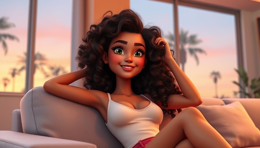 Chill R&B Lofi Music vibe with stylish woman relaxing.
