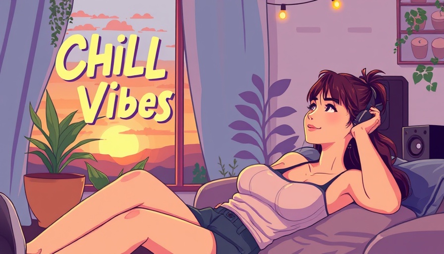Relaxed young woman enjoying Daily Summer Chill Lofi.