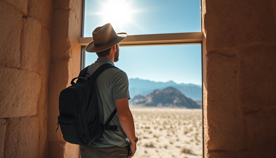 Person looks at vast desert landscape, inspiring spacious thinking.