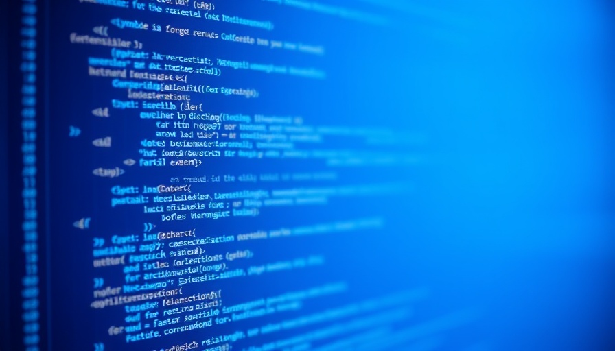 Futuristic digital display of web page with code for schema markup in WordPress, blue background.