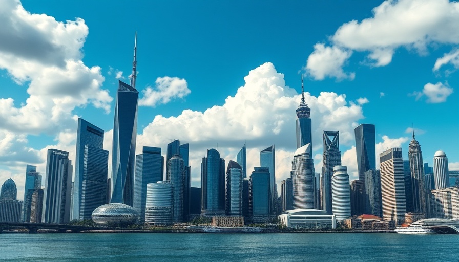 Futuristic metropolis skyline showcasing future technologies in 2030