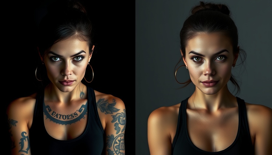 Comparing AI image generators with side-by-side portraits of tattooed women.