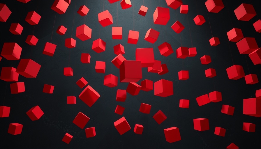Dynamic motion design in Unreal Engine with red cubes.