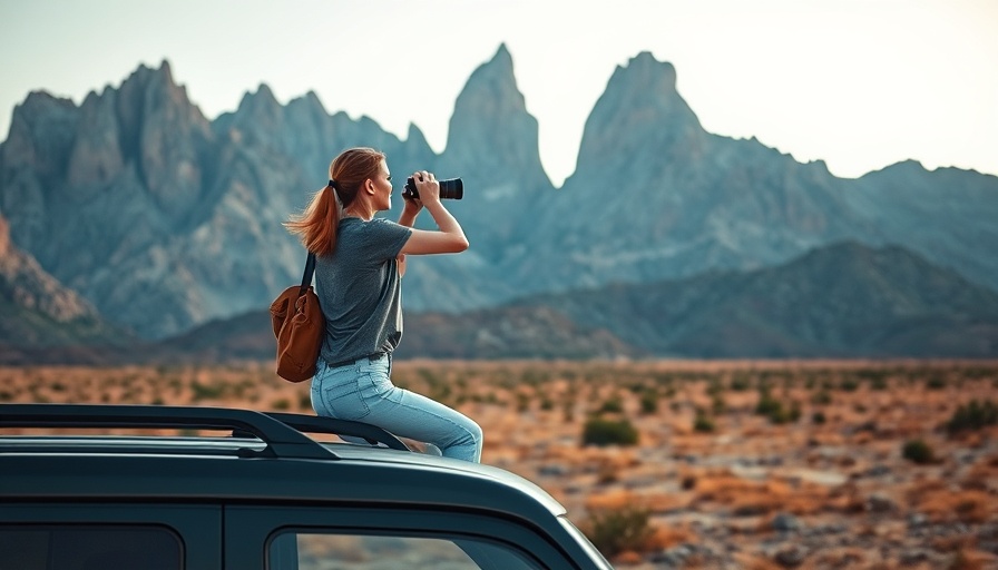 Photographer capturing mountain scene for travel inspiration.