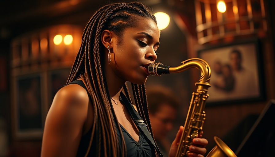Amapiano jazz musician with saxophone for study ambiance.