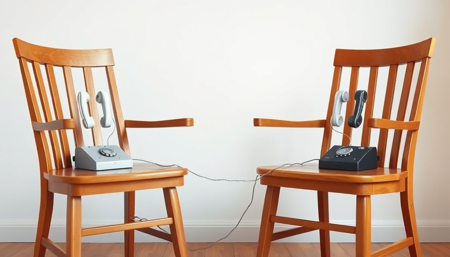 Minimalist setup with chairs and string phone signifying job interviews evaluating skills.