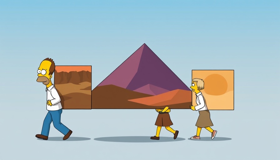 Abstract illustration of employees carrying change, symbolic of Building Employee Buy-In for Strategic Change.
