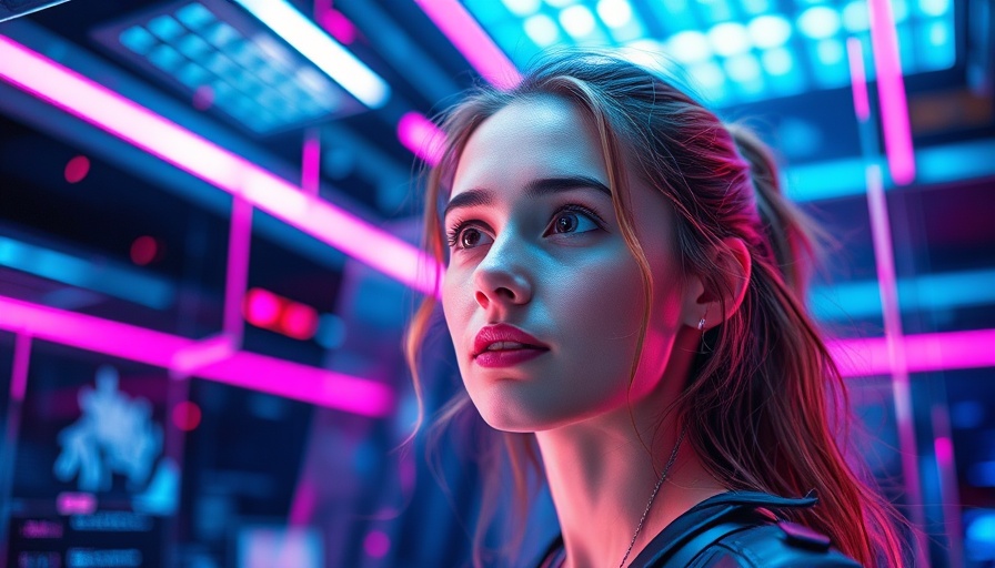 Transforming UE workflows with AI tools in futuristic scene.