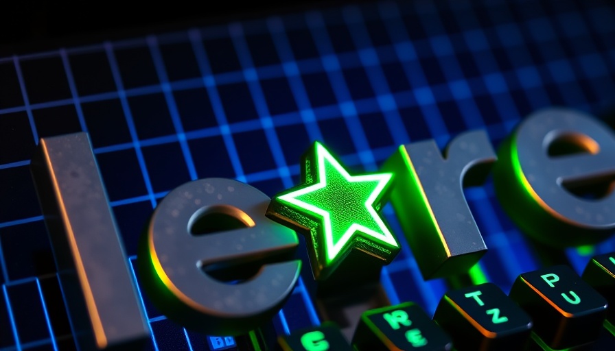 Glowing star icon on textured font for AI writing.