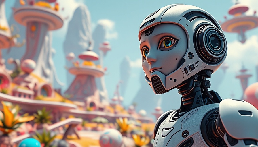 Staccobot in Unreal Engine 5.6 exploring an alien landscape
