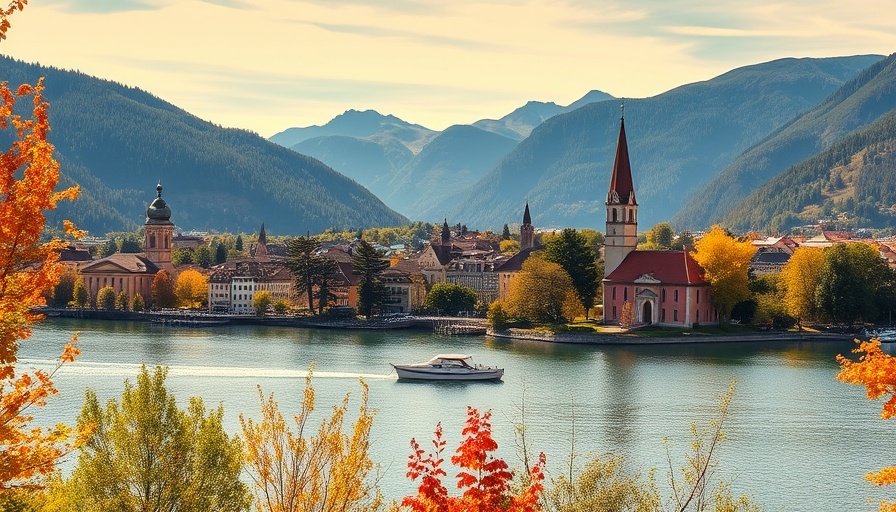Charming autumn weekend getaway at Lake Lucerne, scenic view.
