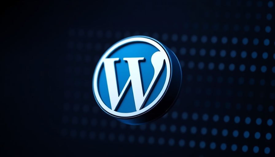 Minimalistic WordPress logo on dark dotted background. Is WordPress easy to learn?