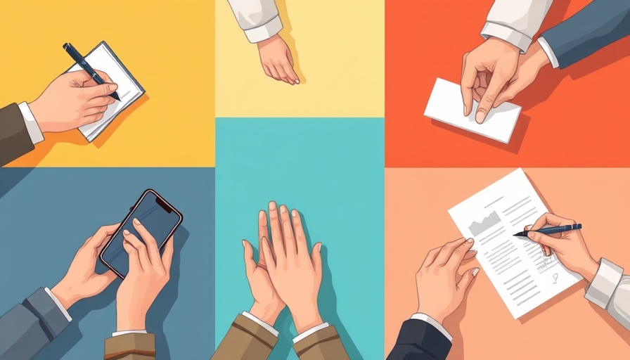 Illustration showing diverse hands demonstrating soft skills, emphasizing importance.