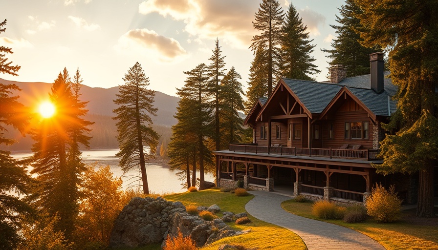 Retro architecture in U.S. national parks featuring a historic lodge.