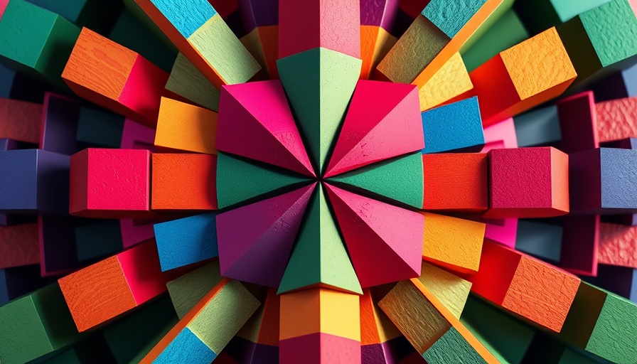 Colorful geometric art illustrating systems thinking concepts.
