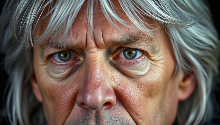 Close-up of a silver-haired person displaying intense focus.