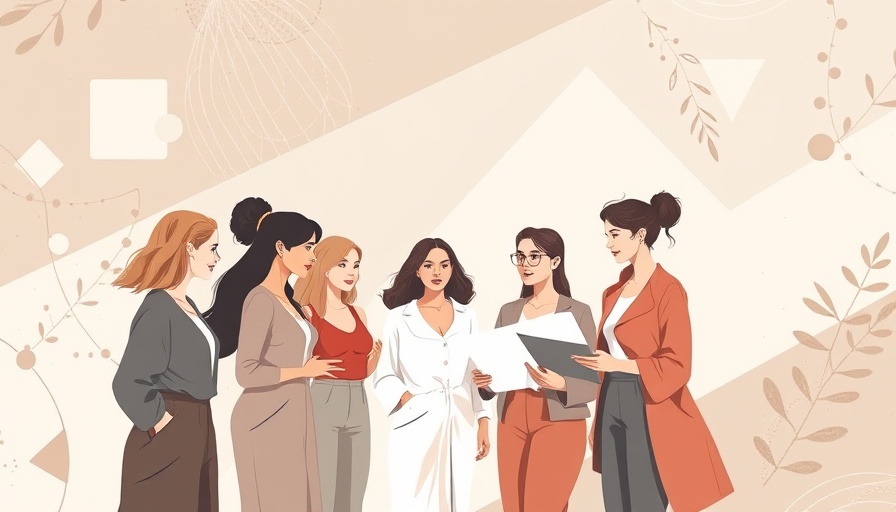 Abstract geometric illustration of cross-functional projects for women entrepreneurs.