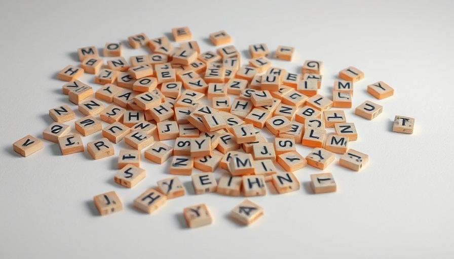 Wooden letter blocks representing small language models in business.