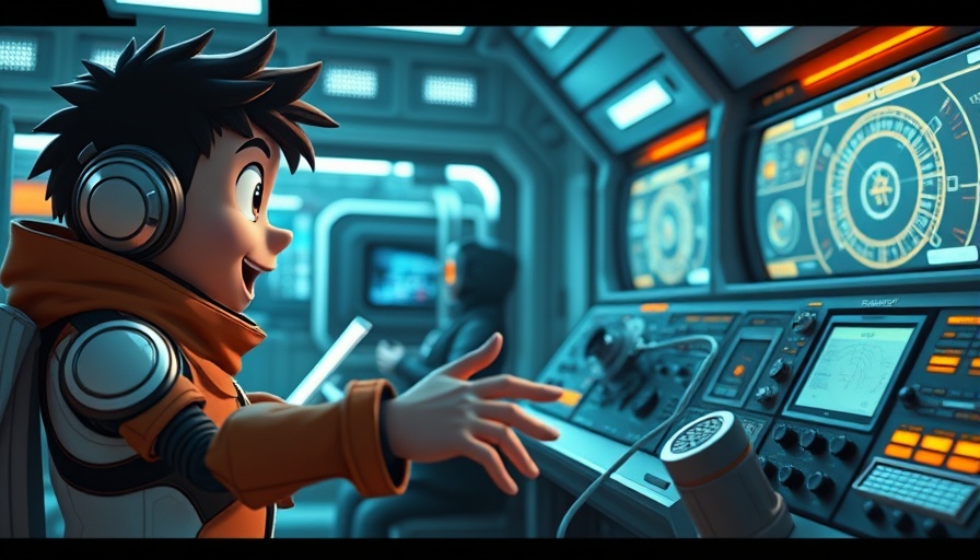 Iris Replication System introduction in a futuristic setting.