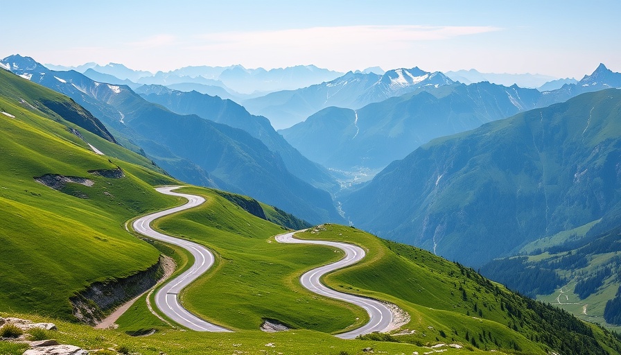 Scenic Swiss road trips offer breathtaking mountain views.