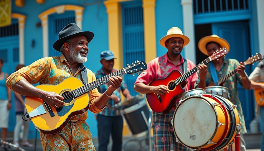 Street musicians in Cuba offering travel inspiration in Cuba's colorful streets.