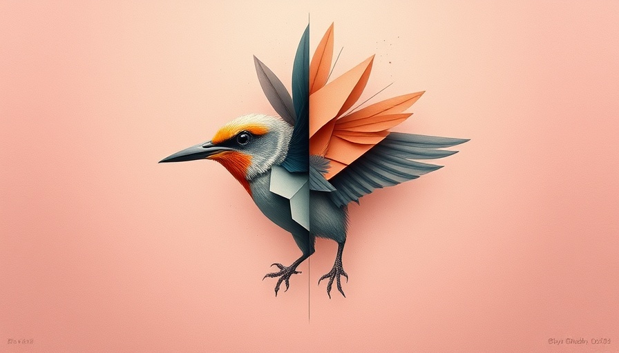 Abstract bird illustration symbolizing loneliness reshaping workplace.